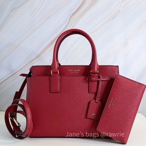 SALE New Kate Spade Cameron Medium Satchel & Wallet Set